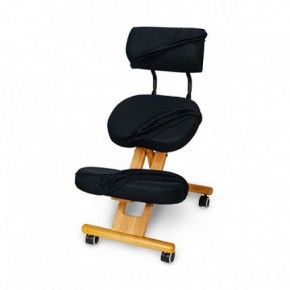 Коленный стул со спинкой Smartstool KW02В + Чехлы в Сысерти - sysert.ok-mebel.com | фото