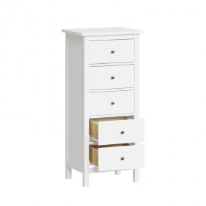 Комод 05 Кантри белый с пятью ящиками в Сысерти - sysert.ok-mebel.com | фото 2