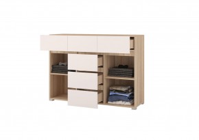 Комод 1200 АНТАЛИЯ (Сонома/Белый софт) в Сысерти - sysert.ok-mebel.com | фото 2