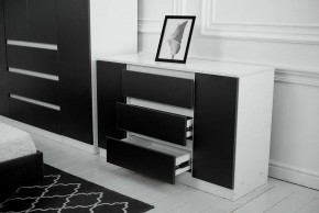 Комод 1200 Парус (Белый/Графит) в Сысерти - sysert.ok-mebel.com | фото 3
