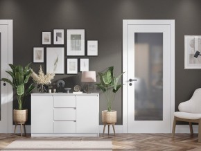 Комод 2-ств. с 3 ящиками "Бьянко" (Белый лофт) в Сысерти - sysert.ok-mebel.com | фото 2