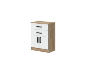 Комод Эконом (Дуб Крафт золотой/Белый текстурный) в Сысерти - sysert.ok-mebel.com | фото