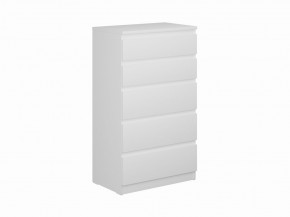 Комод КАСТОР с пятью ящиками, цвет белый в Сысерти - sysert.ok-mebel.com | фото