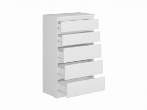 Комод КАСТОР с пятью ящиками, цвет белый в Сысерти - sysert.ok-mebel.com | фото 2