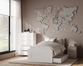Комод КАСТОР с пятью ящиками, цвет белый в Сысерти - sysert.ok-mebel.com | фото 3
