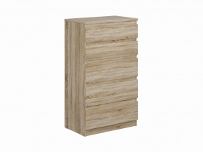 Комод КАСТОР с пятью ящиками, цвет Дуб Сонома в Сысерти - sysert.ok-mebel.com | фото