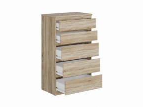 Комод КАСТОР с пятью ящиками, цвет Дуб Сонома в Сысерти - sysert.ok-mebel.com | фото 2