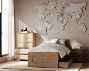 Комод КАСТОР с пятью ящиками, цвет Дуб Сонома в Сысерти - sysert.ok-mebel.com | фото 3