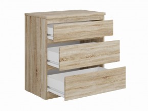 Комод КАСТОР с тремя ящиками, цвет Дуб Сонома в Сысерти - sysert.ok-mebel.com | фото 2