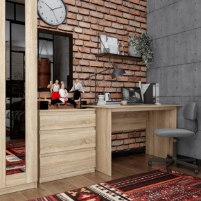 Комод КАСТОР с тремя ящиками, цвет Дуб Сонома в Сысерти - sysert.ok-mebel.com | фото 3