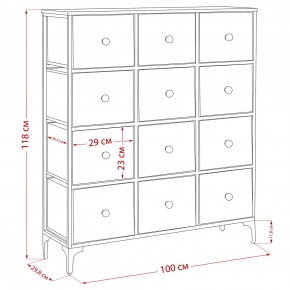 Комод Leset Лунет 12 ящ. в Сысерти - sysert.ok-mebel.com | фото 11