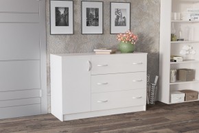 Комод Лофт (3 ящика/1 дверца) Белый в Сысерти - sysert.ok-mebel.com | фото