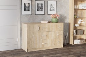 Комод Лофт (3 ящика/1 дверца) Дуб сонома в Сысерти - sysert.ok-mebel.com | фото