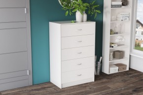 Комод Лофт 5 ящиков (Белый) в Сысерти - sysert.ok-mebel.com | фото