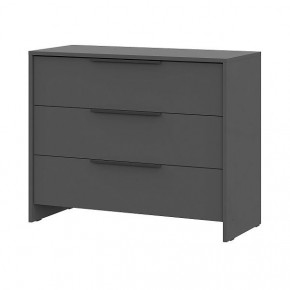 КАМЕЛИЯ 1 Серия 2 Комод 3 ящика Графит серый в Сысерти - sysert.ok-mebel.com | фото 2