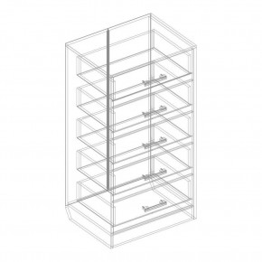Комод с 5 ящиками "Милана" в Сысерти - sysert.ok-mebel.com | фото 3
