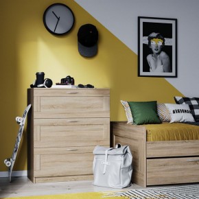 Комод СИРИУС с тремя ящиками, цвет Дуб Сонома в Сысерти - sysert.ok-mebel.com | фото