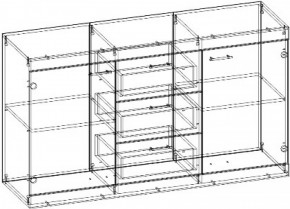 СОНАТА Комод КС-1500 (Дуб сонома/Дуб сакраменто) в Сысерти - sysert.ok-mebel.com | фото 2