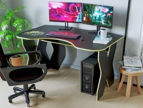 Компьютерный стол КЛ №9.0 (Черный/Желтый) в Сысерти - sysert.ok-mebel.com | фото 2