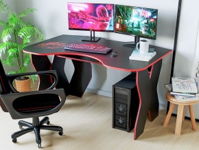 Компьютерный стол КЛ №9.0 (Черный/Красный) в Сысерти - sysert.ok-mebel.com | фото 3