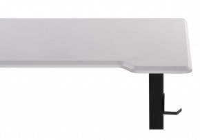 Компьютерный стол Маркос с механизмом подъема 120х75х75 белая шагрень / черный в Сысерти - sysert.ok-mebel.com | фото 8