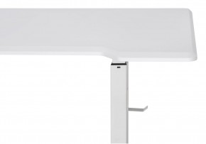 Компьютерный стол Маркос с механизмом подъема 140х80х75 белый / шагрень белая в Сысерти - sysert.ok-mebel.com | фото 8