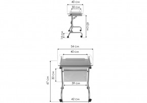 Компьютерный стол Riko black в Сысерти - sysert.ok-mebel.com | фото 2