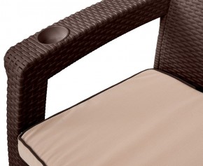 Комплект кресел Yalta Premium Double Seat (Ялта) шоколадный (+подушки под спину) в Сысерти - sysert.ok-mebel.com | фото 2