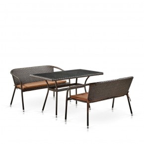 Комплект мебели из иск. ротанга T286A/S139A-W53 Brown в Сысерти - sysert.ok-mebel.com | фото 2