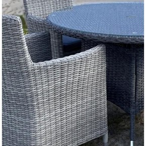 Комплект плетеной мебели AM-395C/T395 Grey 4Pcs (4+1) в Сысерти - sysert.ok-mebel.com | фото 2