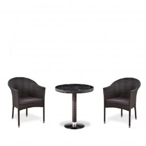 Комплект плетеной мебели T601/Y350A-W53 Brown (2+1) в Сысерти - sysert.ok-mebel.com | фото