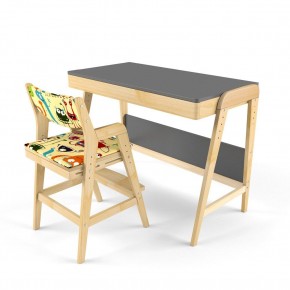 Комплект растущий стол и стул с чехлом 38 попугаев «Вуди» (Серый, Береза, Монстры) в Сысерти - sysert.ok-mebel.com | фото