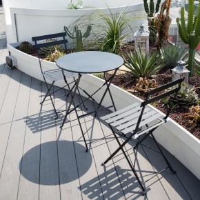 Комплект садовой мебели OTS-001R (стол + 2 стула) металл в Сысерти - sysert.ok-mebel.com | фото 2