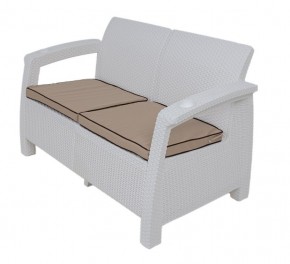 Комплект уличной мебели Yalta Premium Terrace Set (Ялта) белый (+подушки под спину) в Сысерти - sysert.ok-mebel.com | фото 2