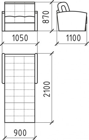 КОРАЛЛ 2 Кресло-кровать КР/КР в Сысерти - sysert.ok-mebel.com | фото 3
