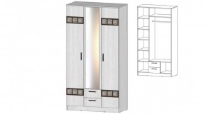 КОСТА-РИКА Шкаф 3-х створчатый (анкор светлый) в Сысерти - sysert.ok-mebel.com | фото