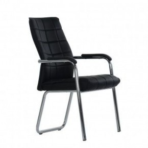 Кресло Barneo K-14 для посетителей и переговорных (черный) в Сысерти - sysert.ok-mebel.com | фото