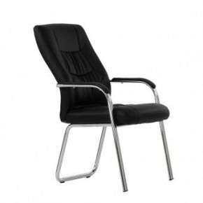 Кресло Barneo K-15 для посетителей и переговорных (черный) в Сысерти - sysert.ok-mebel.com | фото