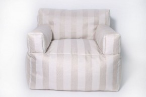 Кресло бескаркасное Уют полоса (Молочный) в Сысерти - sysert.ok-mebel.com | фото 2