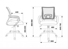 Кресло Бюрократ CH-695N/SL/BL/TW-11 синий TW-05 черный TW-11 в Сысерти - sysert.ok-mebel.com | фото 4