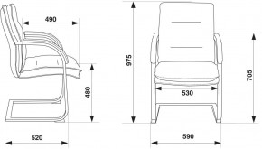 Кресло Бюрократ T-9927SL-LOW-V/BLACK в Сысерти - sysert.ok-mebel.com | фото 4