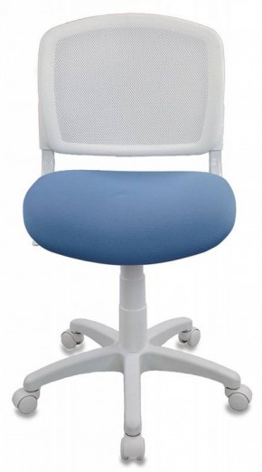 Кресло детское Бюрократ CH-W296NX/26-24 белый TW-15 голубой 26-24 в Сысерти - sysert.ok-mebel.com | фото 2