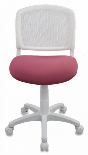 Кресло детское Бюрократ CH-W296NX/26-31 белый TW-15 розовый 26-31 в Сысерти - sysert.ok-mebel.com | фото 3