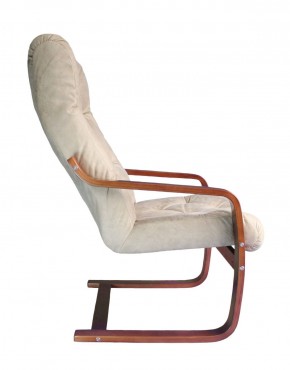 Кресло для отдыха (пружинка) Магнат 102-З-КР замша КРЕМ в Сысерти - sysert.ok-mebel.com | фото 2
