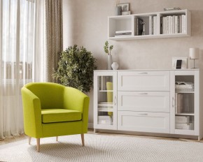 Кресло для отдыха Тунне жёлто-зелёное, ткань рогожка в Сысерти - sysert.ok-mebel.com | фото 3