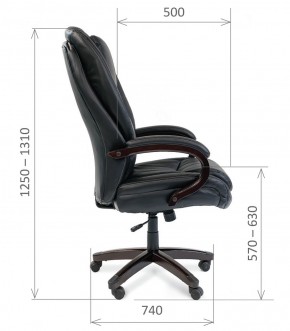 Кресло для руководителя CHAIRMAN  408 (Натуральная кожа) в Сысерти - sysert.ok-mebel.com | фото 6