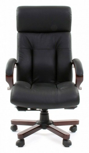 Кресло для руководителя Chairman 421 черный/орех темный, черный в Сысерти - sysert.ok-mebel.com | фото 2