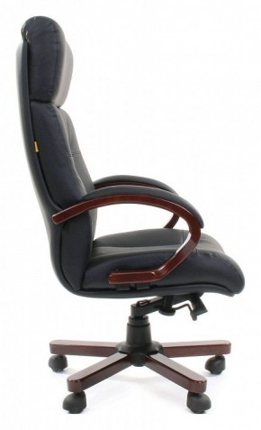 Кресло для руководителя Chairman 421 черный/орех темный, черный в Сысерти - sysert.ok-mebel.com | фото 3