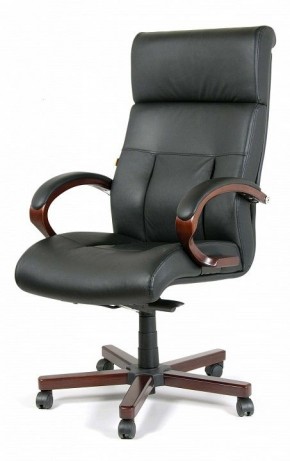 Кресло для руководителя Chairman 421 черный/орех темный, черный в Сысерти - sysert.ok-mebel.com | фото 7