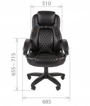 Кресло для руководителя  CHAIRMAN 432 (Экокожа черная) в Сысерти - sysert.ok-mebel.com | фото 4